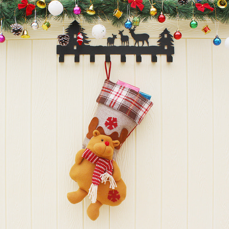 Grande chaussette de Noël modèle ours