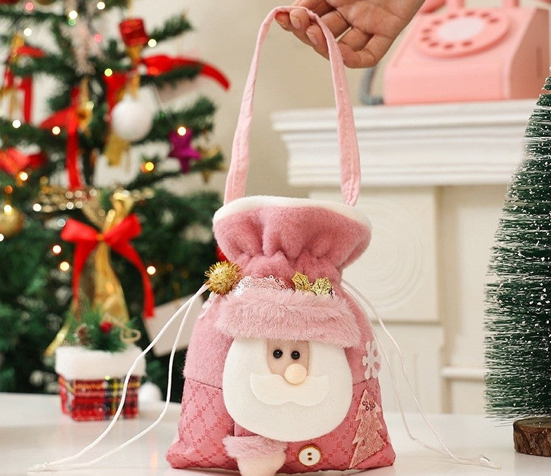 Sac cadeau de Noël motif père Noël