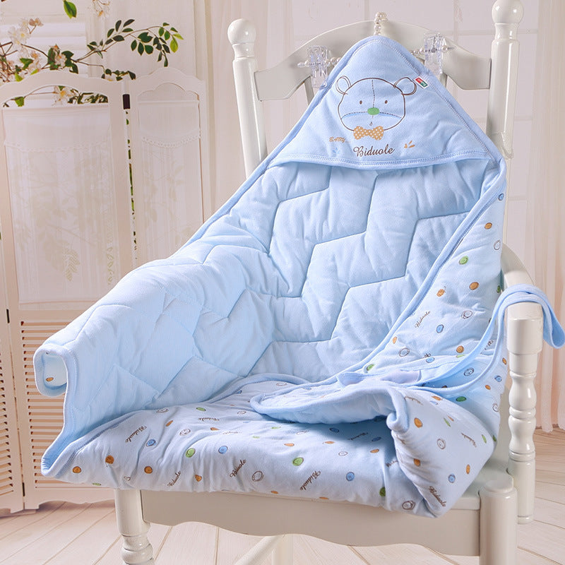 Détail du matelassage de la couette bébé en coton
