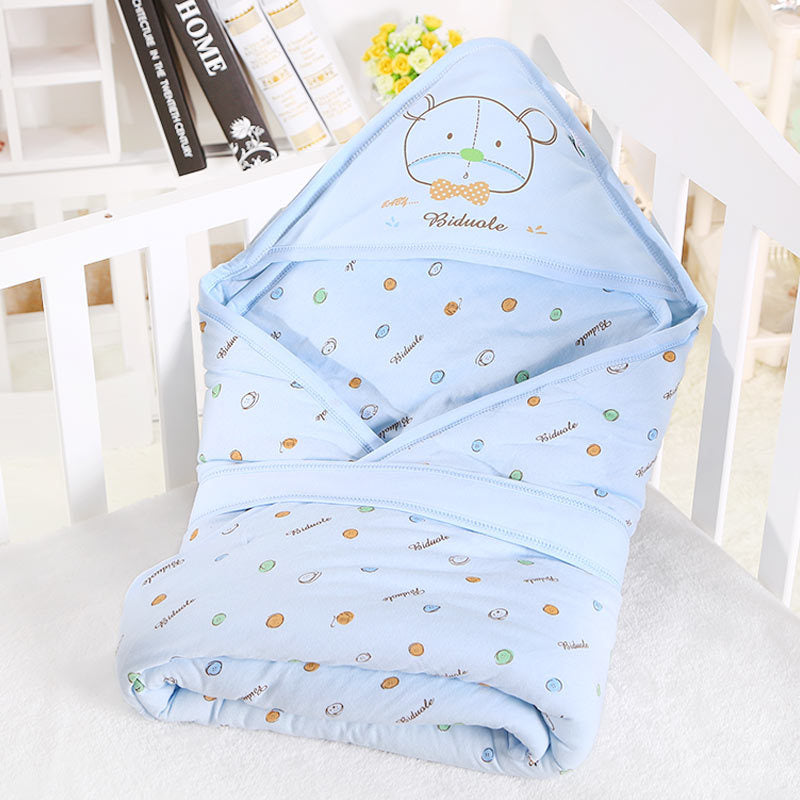 Couette bébé coton coloris bleu