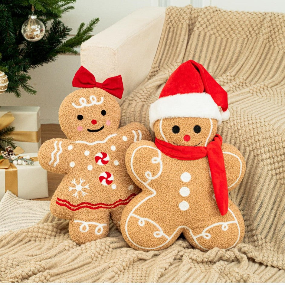 Coussin bonhomme en pain d'épices de Noël