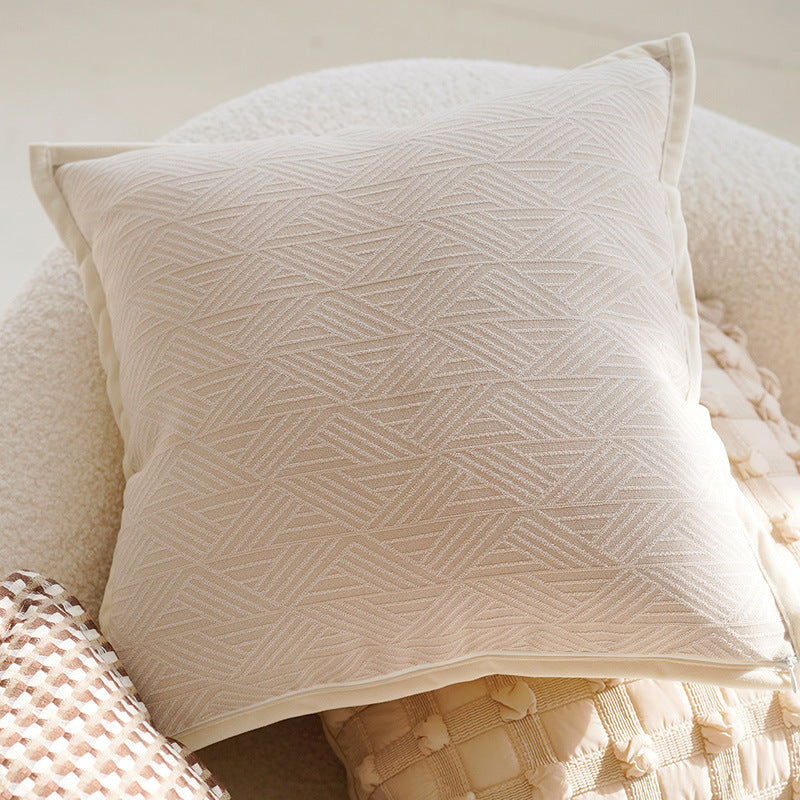 Housse de coussin beige