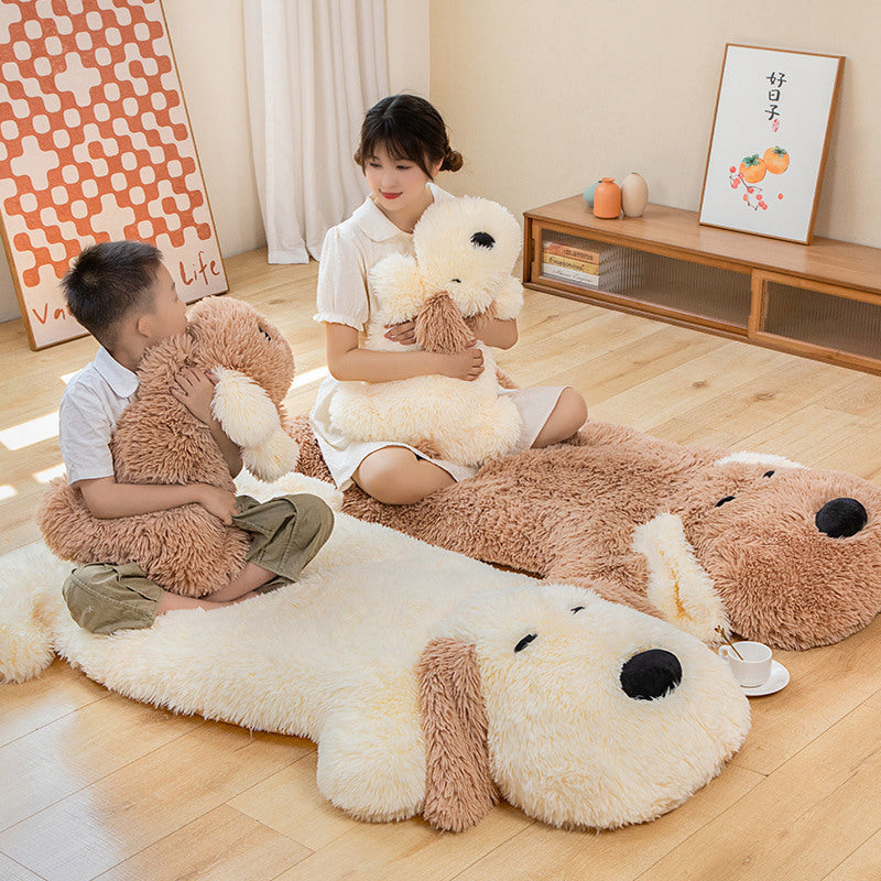 Comparaison des tailles du coussin peluche chien