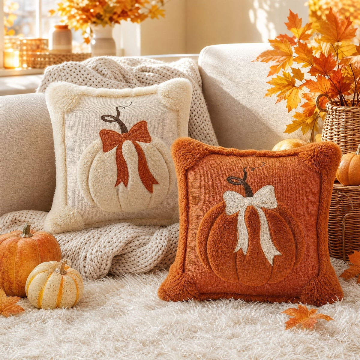 Coussins Halloween en situation