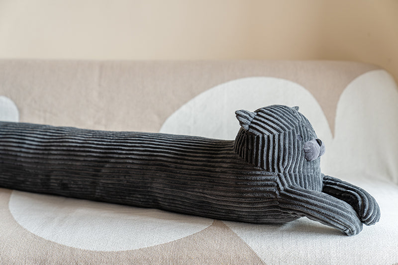 Détail du visage du coussin chat