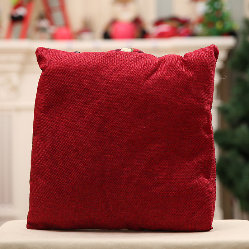 Coussin personnage de Noël, vue de détail
