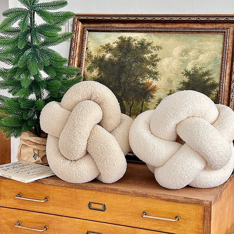 Coussin nœud tressé en ambiance