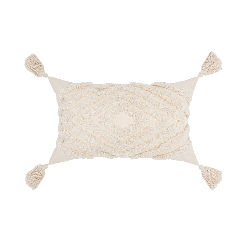 Housse de coussin nordique 30 x 50 cm beige