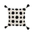 Housse de coussin nordique 45 x 45 cm à points noirs
