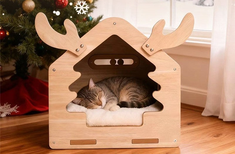 Maison pour chat, vue de côté