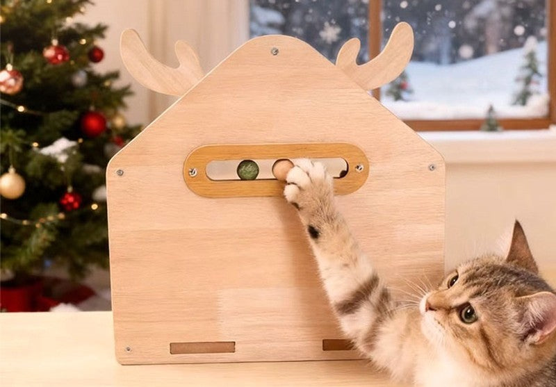 Maison pour chat, détail du griffoir
