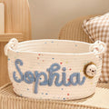 Panier de rangement bébé personnalisé finition 1 couleur