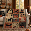 Plaid Halloween en ambiance d'automne