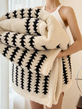 Plaid épais coloris beige
