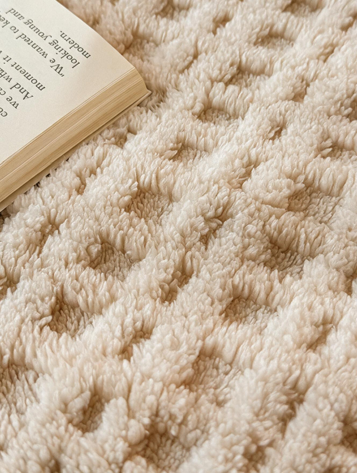 Détail du jacquard gaufré