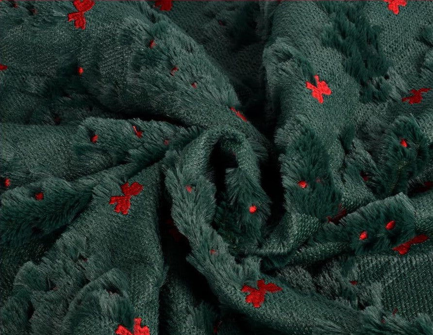 Plaid de Noël brodé en ambiance