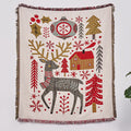Couverture de canapé de Noël en coton, motif renne