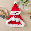 Cape de Noël rouge à capuche pour animal