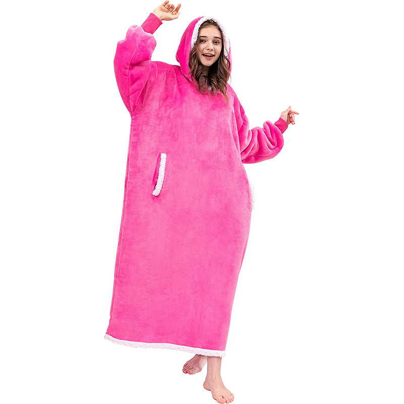 Pull plaid mi-long coloris fuchsia