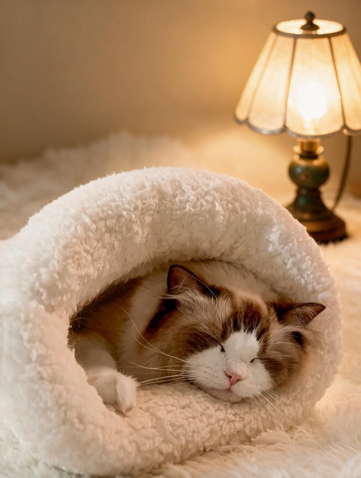 Sac de couchage pour chat vu de face