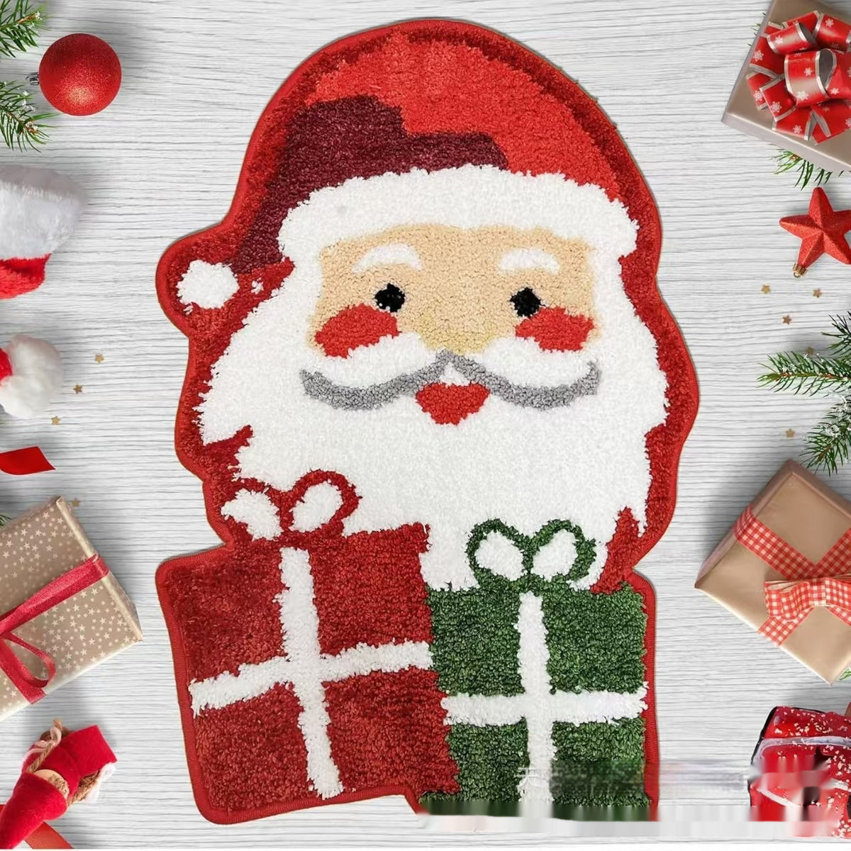 Tapis de sol de Noël motif cadeaux